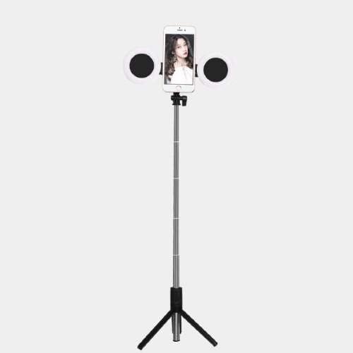 Boxwave® Stand and Make עבור Xiaomi Redmi K40 Pro [Tringlight Selfiepod] Selfie Stick ARM ARM עם אור טבעת עבור